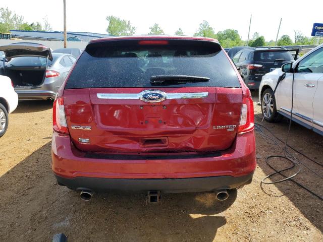 2FMDK4KC7EBB46617 - 2014 FORD EDGE LIMITED RED photo 6