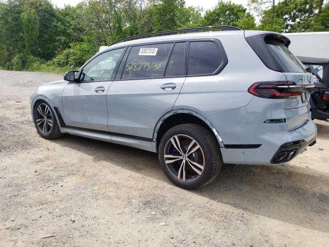 5UX33EM04P9P19011 - 2023 BMW X7 M60I GRAY photo 2