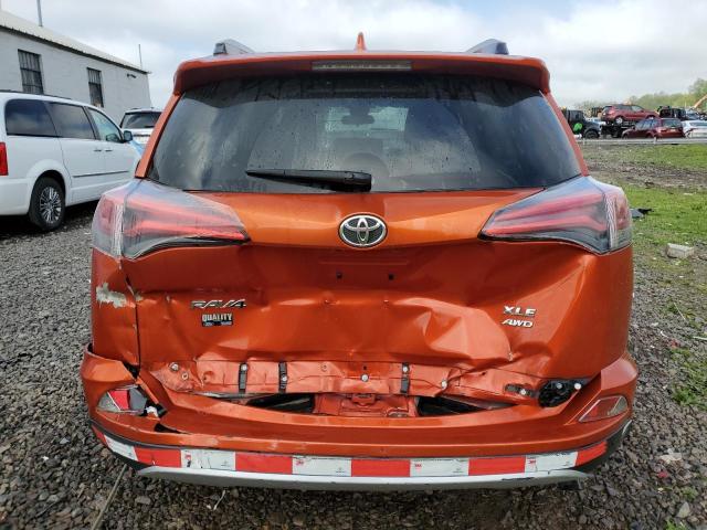 JTMRFREV3GJ096774 - 2016 TOYOTA RAV4 XLE ORANGE photo 6