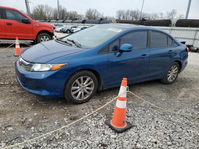 19XFB2F96CE365347 - 2012 HONDA CIVIC EXL BLUE photo 1