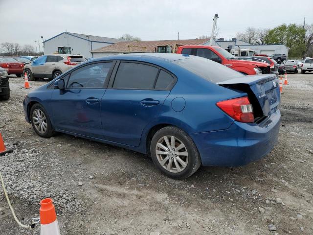 19XFB2F96CE365347 - 2012 HONDA CIVIC EXL BLUE photo 2