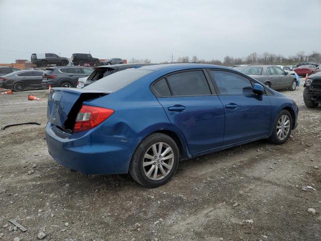 19XFB2F96CE365347 - 2012 HONDA CIVIC EXL BLUE photo 3