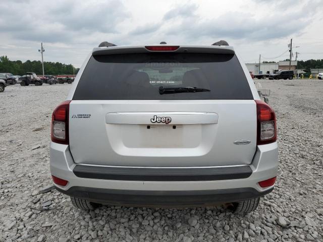 1C4NJCEA3ED537967 - 2014 JEEP COMPASS LATITUDE SILVER photo 6