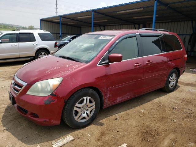 5FNRL38496B058478 - 2006 HONDA ODYSSEY EX RED photo 1