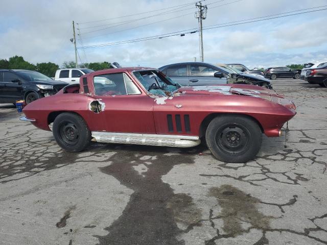 194375S115245 - 1965 CHEVROLET CORVETTE MAROON photo 4