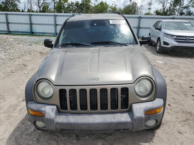 1J4GL48K74W328631 - 2004 JEEP LIBERTY SPORT TAN photo 5