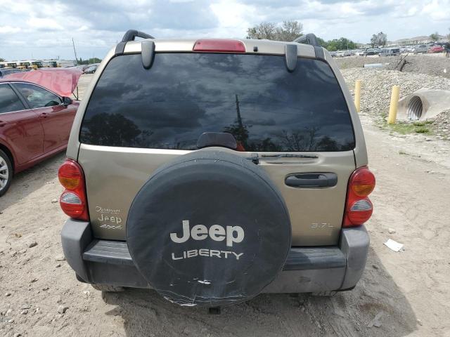 1J4GL48K74W328631 - 2004 JEEP LIBERTY SPORT TAN photo 6