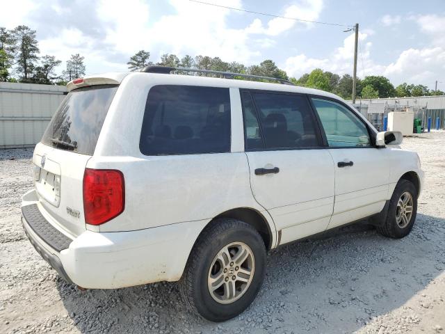 2HKYF18624H614413 - 2004 HONDA PILOT EXL WHITE photo 3