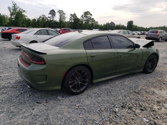 2C3CDXGJXMH568853 - 2021 DODGE CHARGER SCAT PACK GREEN photo 3