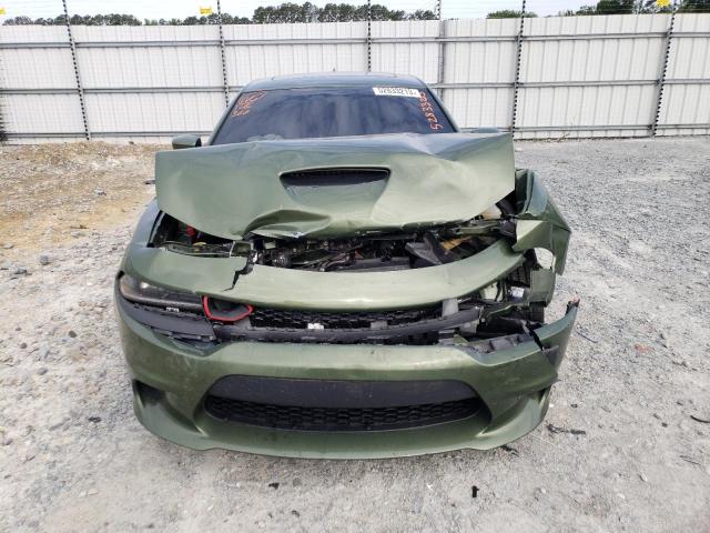 2C3CDXGJXMH568853 - 2021 DODGE CHARGER SCAT PACK GREEN photo 5