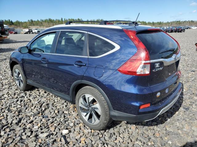 5J6RM4H9XGL107808 - 2016 HONDA CR-V TOURING BLUE photo 2