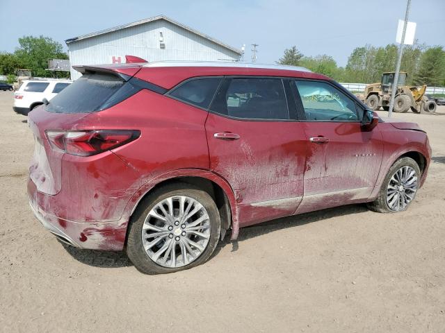 3GNKBLRS7MS561911 - 2021 CHEVROLET BLAZER PREMIER RED photo 3