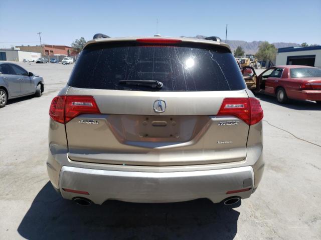 2HNYD28287H506989 - 2007 ACURA MDX TAN photo 6