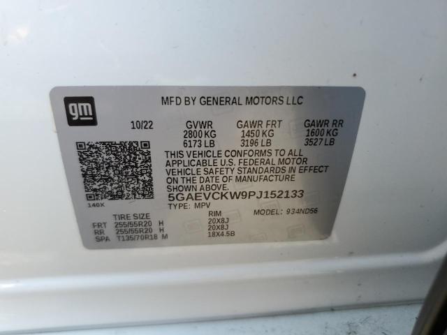 5GAEVCKW9PJ152133 - 2023 BUICK ENCLAVE AVENIR WHITE photo 13