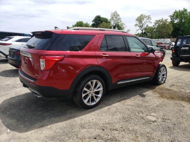 1FM5K8HC5MGB77049 - 2021 FORD EXPLORER PLATINUM RED photo 3