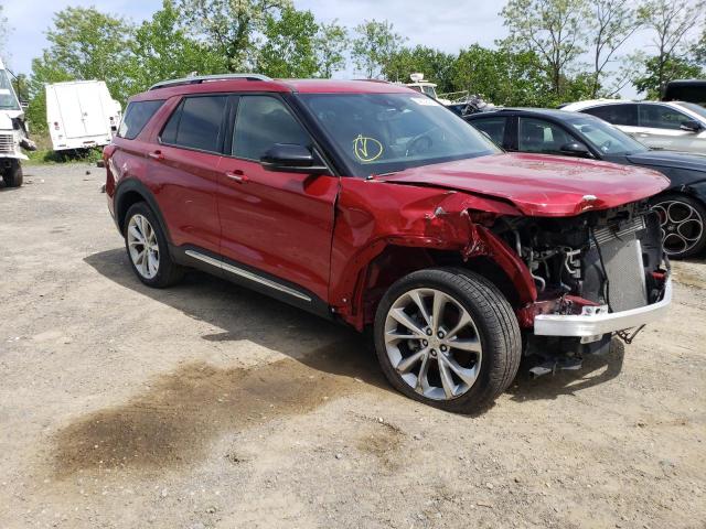 1FM5K8HC5MGB77049 - 2021 FORD EXPLORER PLATINUM RED photo 4