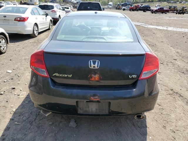 1HGCS2B8XCA006541 - 2012 HONDA ACCORD EXL BLACK photo 6