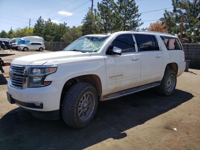 1GNSKKKC1FR623726 - 2015 CHEVROLET SUBURBAN K1500 LTZ WHITE photo 1