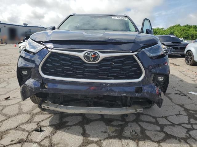 5TDGZRAH7MS053276 - 2021 TOYOTA HIGHLANDER XLE BLUE photo 5