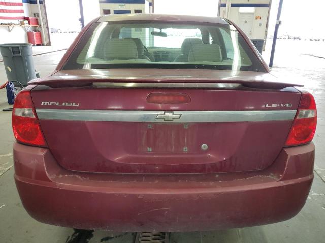 1G1ZT54885F234492 - 2005 CHEVROLET MALIBU LS MAROON photo 6