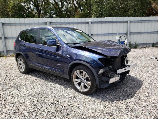 5UXWX9C56F0D51880 - 2015 BMW X3 XDRIVE28I BLUE photo 4