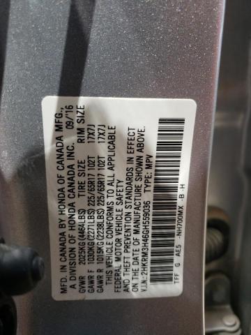 2HKRM3H46GH559036 - 2016 HONDA CR-V SE SILVER photo 13