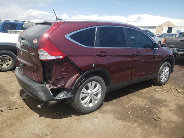 5J6RM4H76EL051362 - 2014 HONDA CR-V EXL MAROON photo 3