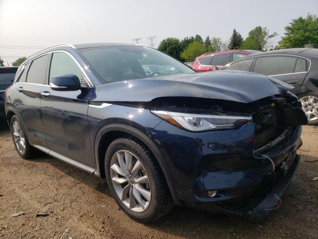 3PCAJ5BA6MF114189 - 2021 INFINITI QX50 LUXE BLUE photo 4