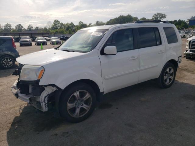 5FNYF3H75DB008655 - 2013 HONDA PILOT EXLN WHITE photo 1