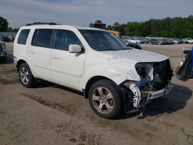 5FNYF3H75DB008655 - 2013 HONDA PILOT EXLN WHITE photo 4