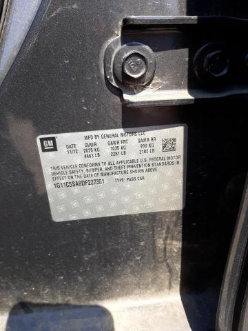 1G11C5SA8DF227351 - 2013 CHEVROLET MALIBU 1LT CHARCOAL photo 13