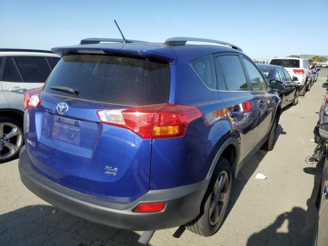 2T3RFREV1FW274181 - 2015 TOYOTA RAV4 XLE BLUE photo 3