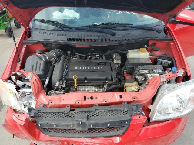 KL1TD5DE7AB089941 - 2010 CHEVROLET AVEO LS RED photo 11