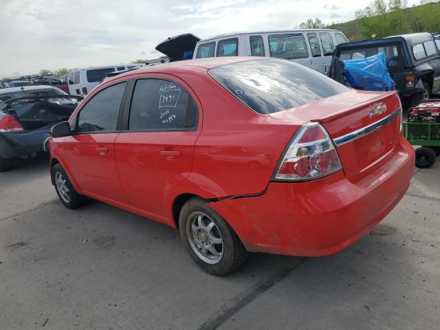 KL1TD5DE7AB089941 - 2010 CHEVROLET AVEO LS 红色 照片 2
