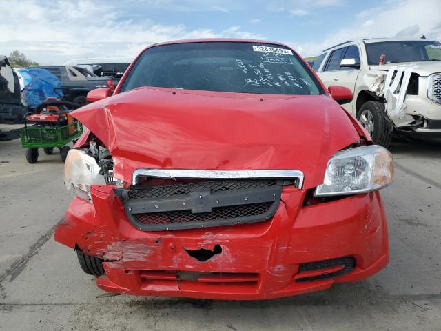 KL1TD5DE7AB089941 - 2010 CHEVROLET AVEO LS RED photo 5