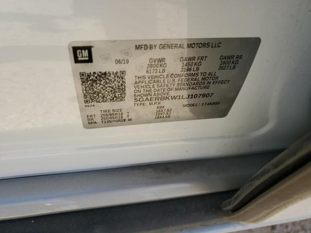 5GAERBKW1LJ107907 - 2020 BUICK ENCLAVE ESSENCE 白色 照片 13