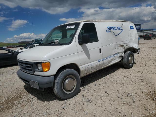 1FTSE34L03HB29684 - 2003 FORD ECONOLINE E350 SUPER DUTY VAN WHITE photo 1