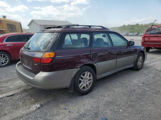 4S3BH675117669179 - 2001 SUBARU LEGACY OUTBACK AWP 勃艮第红 照片 3