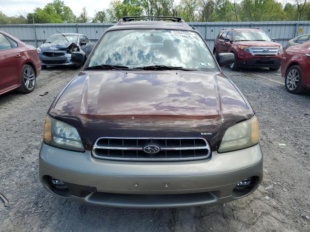 4S3BH675117669179 - 2001 SUBARU LEGACY OUTBACK AWP 勃艮第红 照片 5