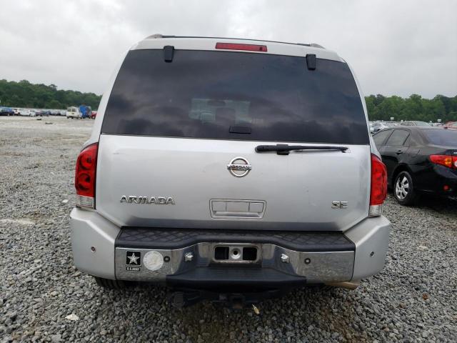 5N1AA08A36N737652 - 2006 NISSAN ARMADA SE SILVER photo 6