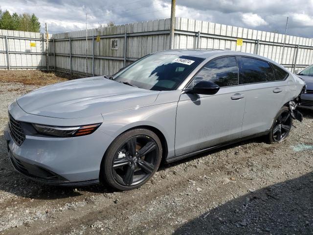 1HGCY2F76PA003027 - 2023 HONDA ACCORD HYBRID SPORT-L GRAY photo 1