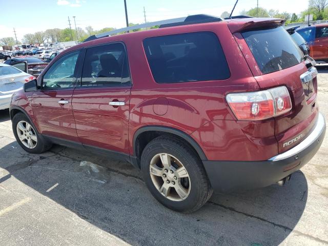 1GKKVPED8BJ221782 - 2011 GMC ACADIA SLE RED photo 2