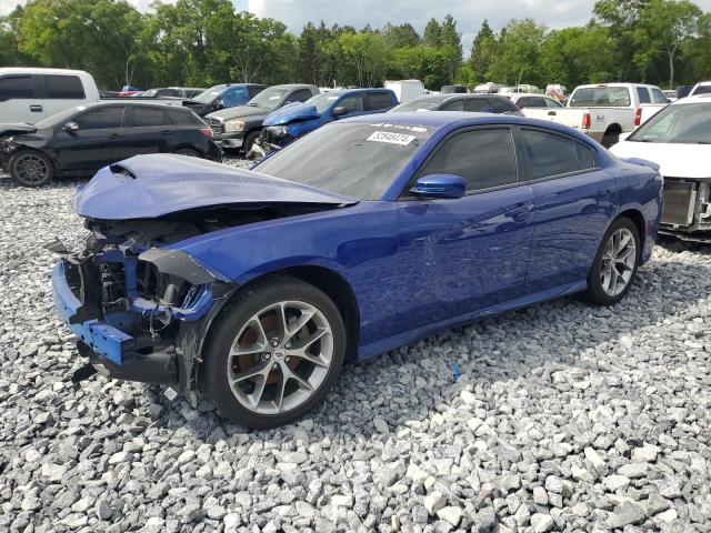 2C3CDXHG9MH581533 - 2021 DODGE CHARGER GT BLUE photo 1