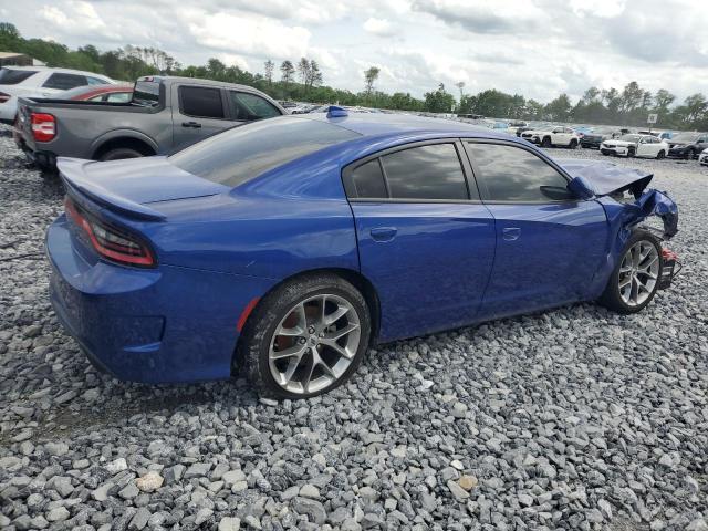 2C3CDXHG9MH581533 - 2021 DODGE CHARGER GT BLUE photo 3