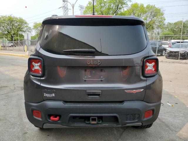 ZACNJBC13KPJ99574 - 2019 JEEP RENEGADE TRAILHAWK GRAY photo 6