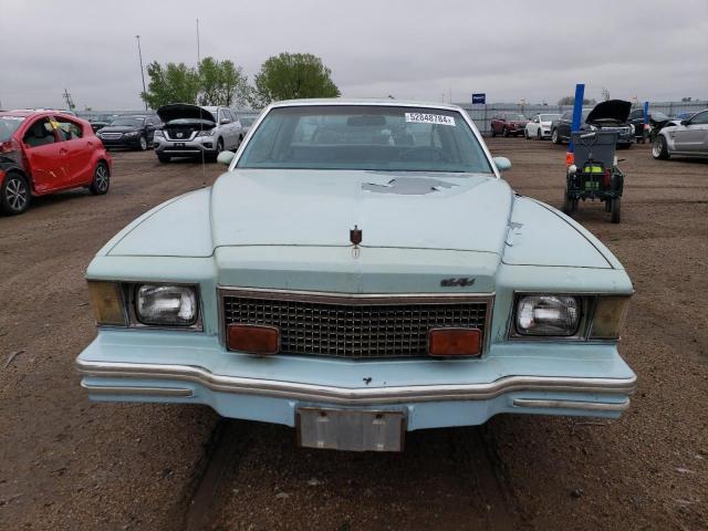 1Z37A8K594065 - 1978 CHEVROLET MONTECARLO BLUE photo 5