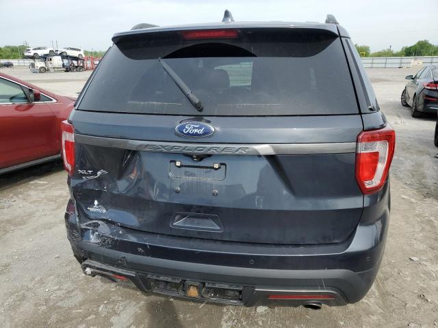 1FM5K7D86HGB50332 - 2017 FORD EXPLORER XLT BLUE photo 6