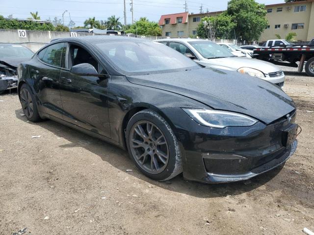 5YJSA1E50NF476337 - 2022 TESLA MODEL S Սև լուսանկար 4
