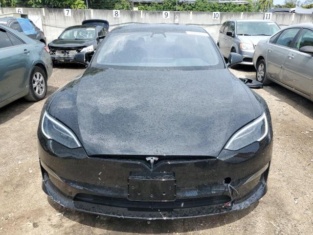 5YJSA1E50NF476337 - 2022 TESLA MODEL S Սև լուսանկար 5
