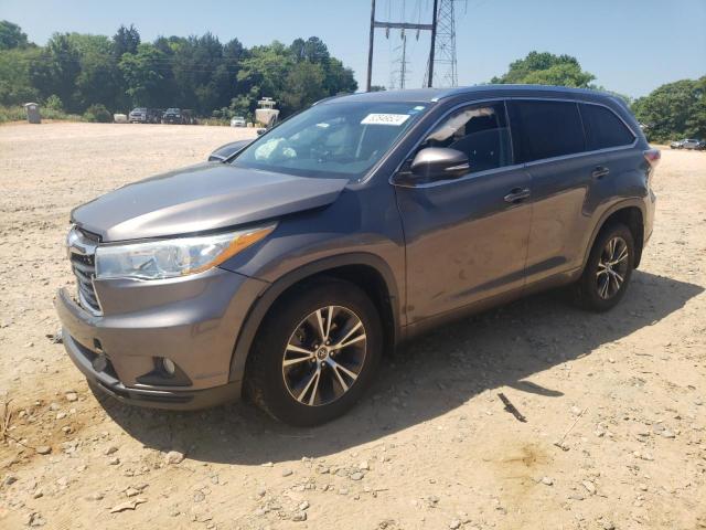 5TDJKRFH4GS258139 - 2016 TOYOTA HIGHLANDER XLE GRAY photo 1